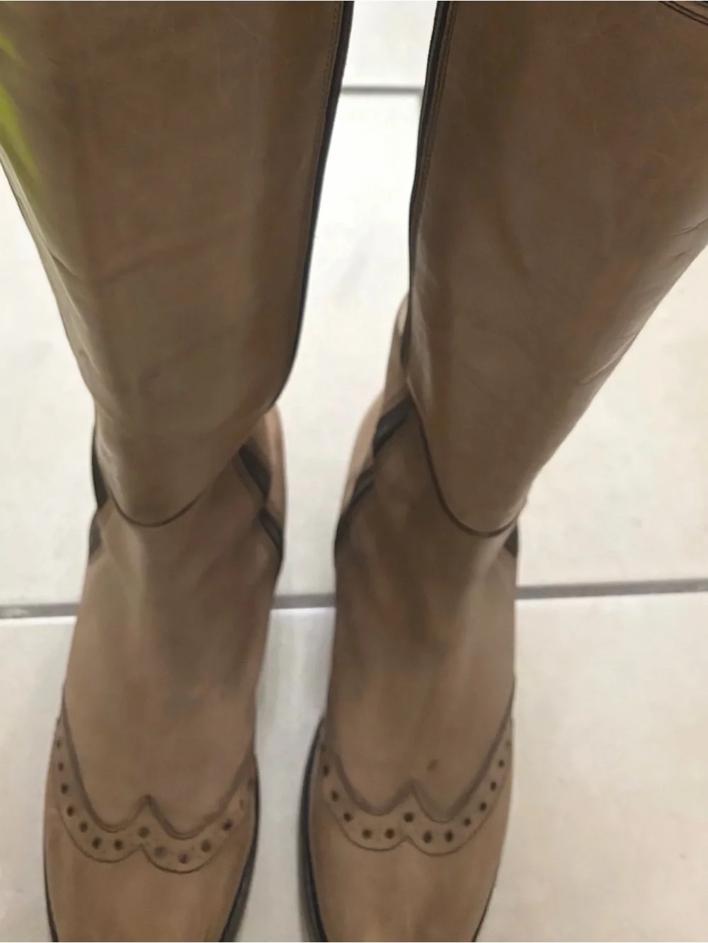 Tall Women's Riding Boots in Taupe